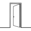 2 Panel Shaker Prehung Door - Right Hand