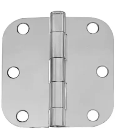 3-in x 3-in 58-in Radius Silver Full Mortise Butt Hinge – pair