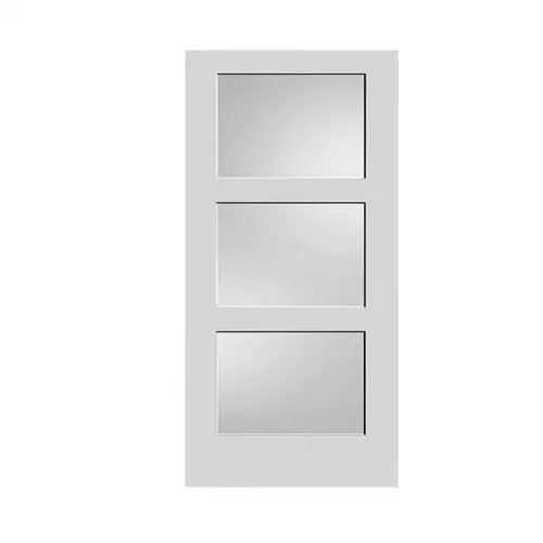 Frosted Glass 3 Panel Door