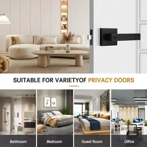 Door Handle Privacy – Matte Black