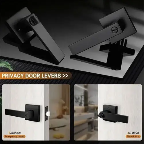 Door Handle Privacy – Matte Black