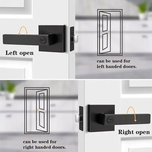 Door Handle Privacy – Matte Black