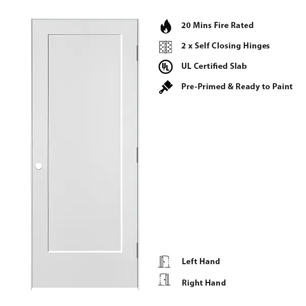 One panel fire rated interior door, 20 minutes fire rated door. interior door