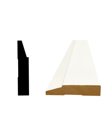 Step Bevel 3/4-inch x 3 1/2-inch x 96-inch Modern MDF Primed Fibreboard Casing