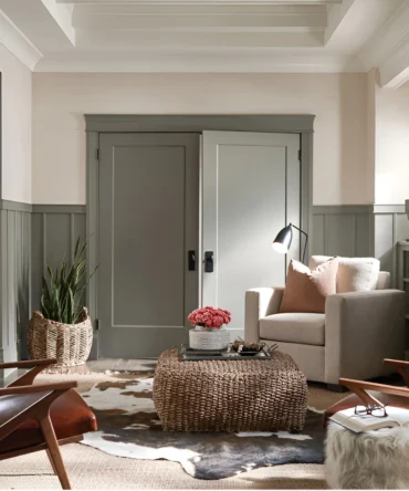 1 Panel Prehung French Door Hollow Core Interior Door
