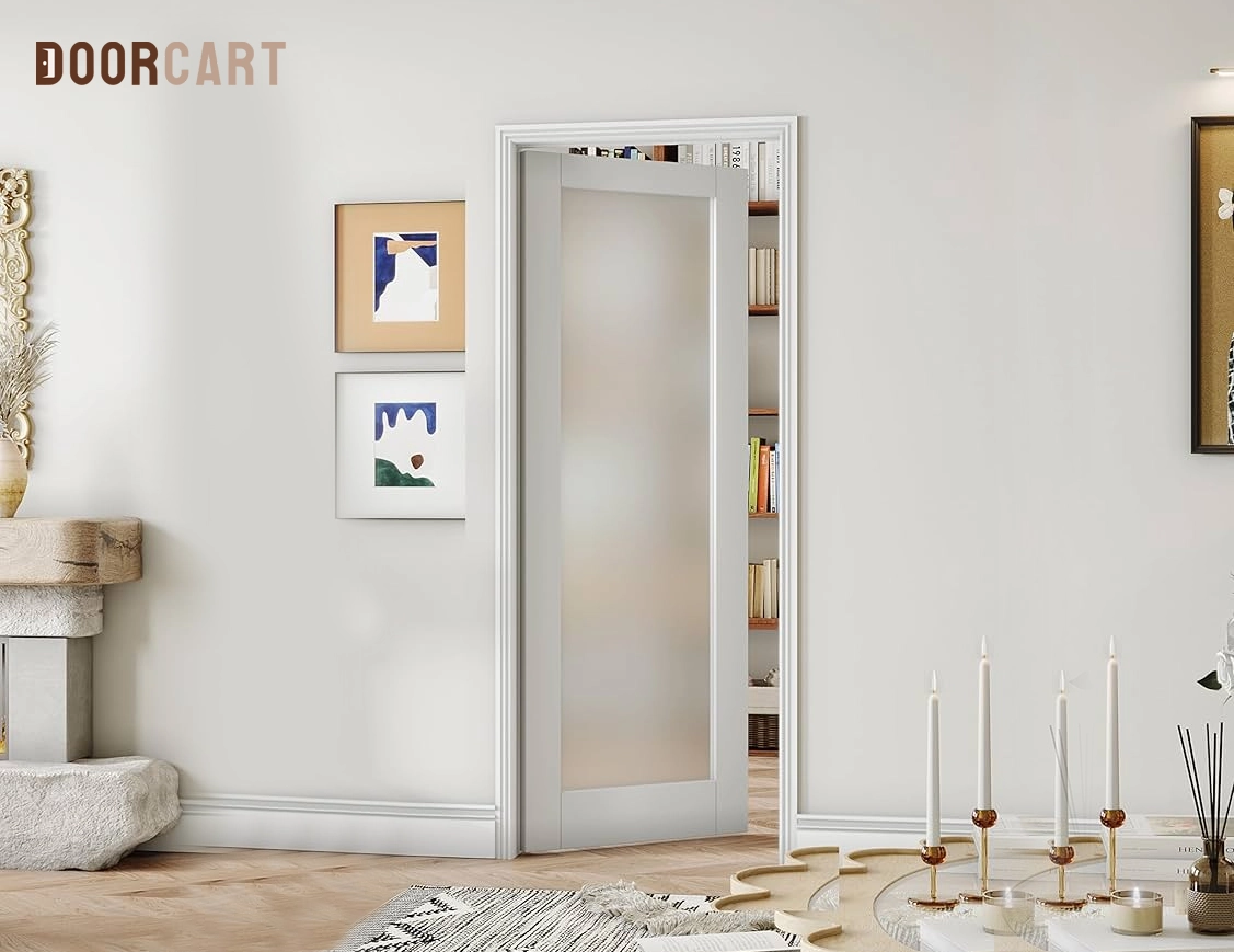 Frosted Glass Door