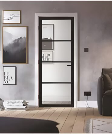Clear Glass 4 Panel Door