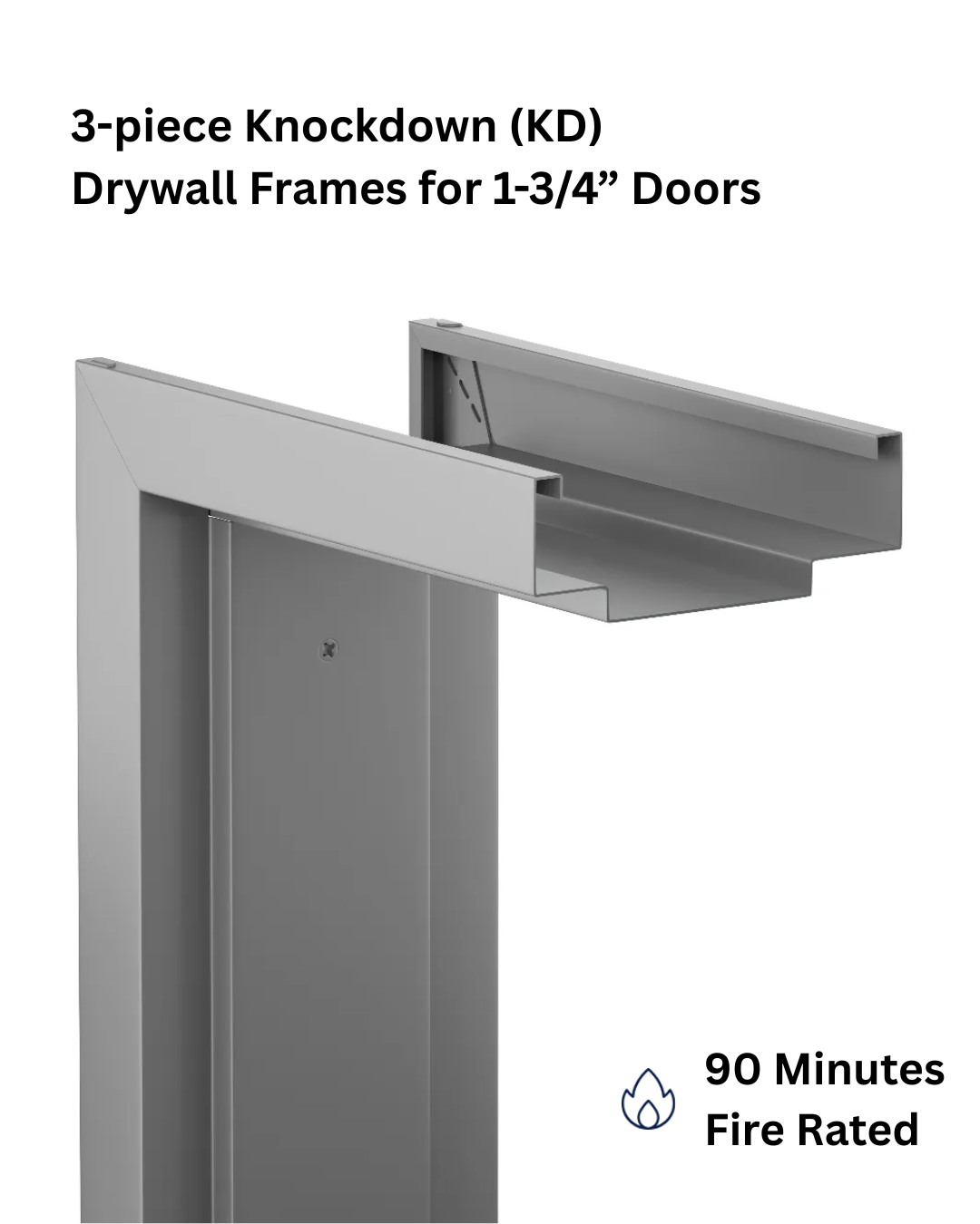 Knock Down Metal fire rated door by Daybar - 90 mins fire rated