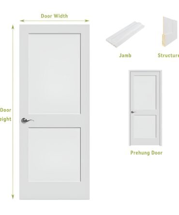 2 panel door - pre hung