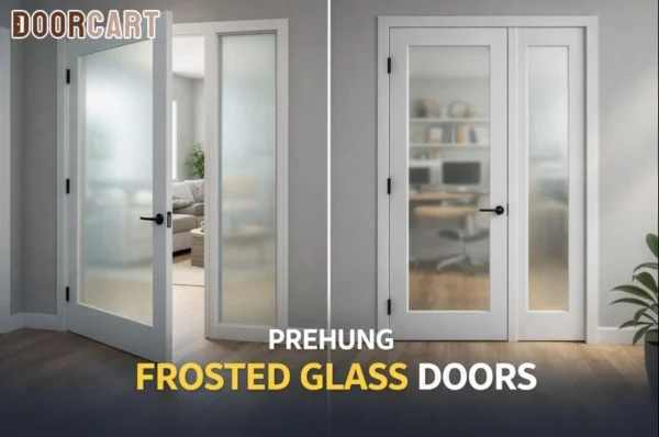 Prehung Frosted Glass Doors