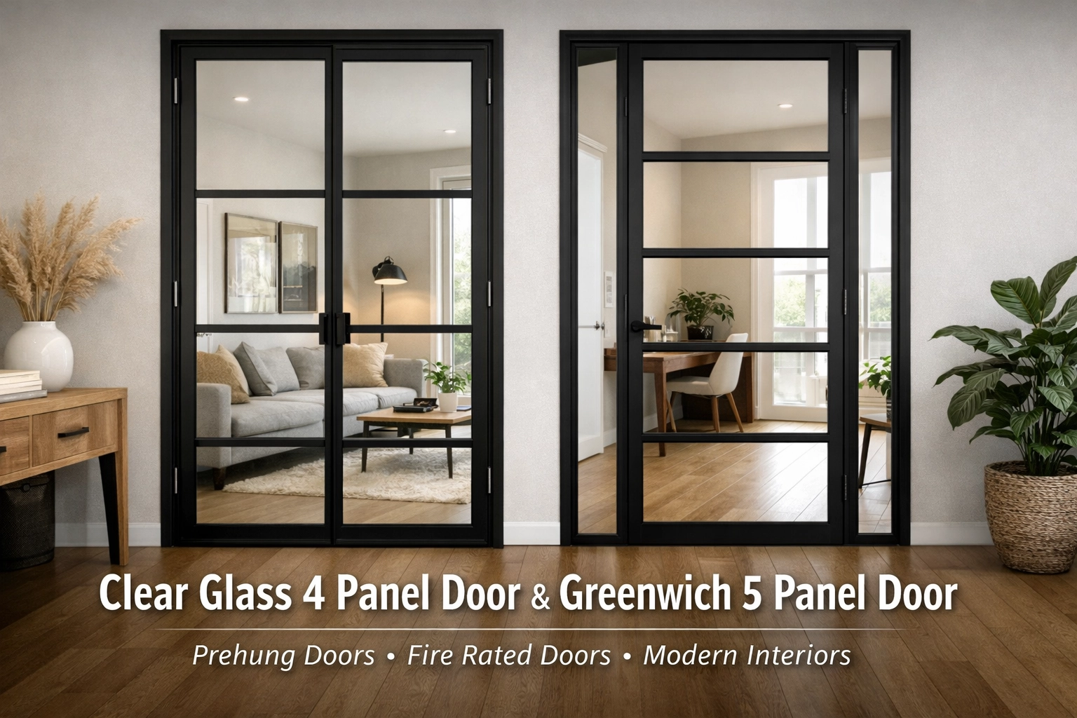 Clear Glass Doors