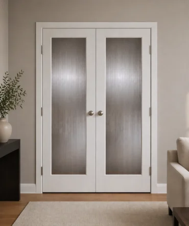 Trimlite Narrow Reed Double Glass Door