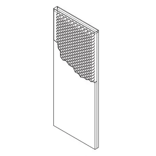 18×80 – 2 Panel Shaker Hollow Machined Door