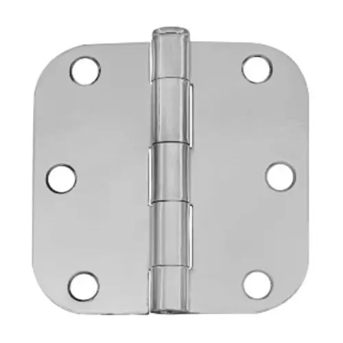 3-in x 3-in 58-in Radius Silver Full Mortise Butt Hinge – pair