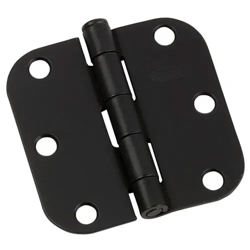3-in x 3-in Loose Pin 58-in Radius Black Full Mortise Butt Hinge – Pair