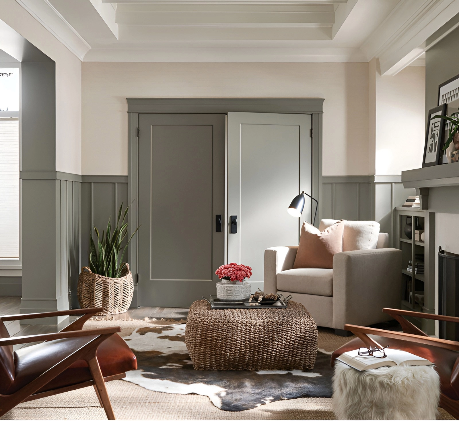 1 Panel Prehung French Door Hollow Core Interior Door