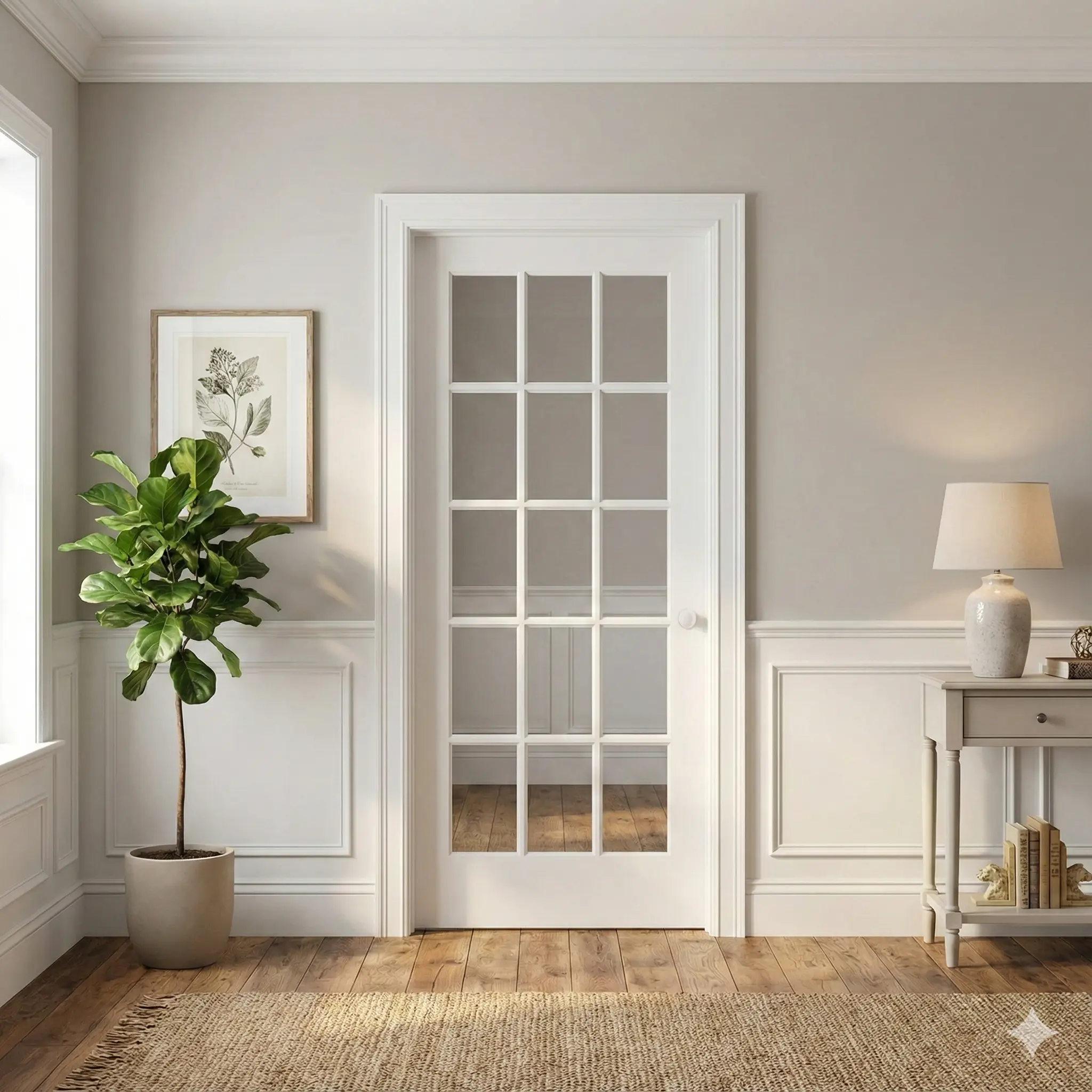 15 lite clear glass door