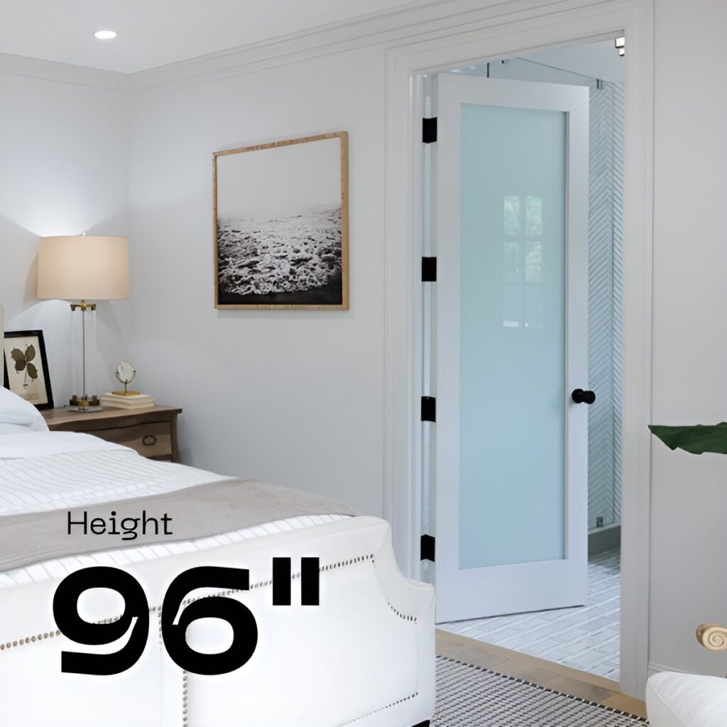 1 Lite Frosted Glass Door - 96 inches