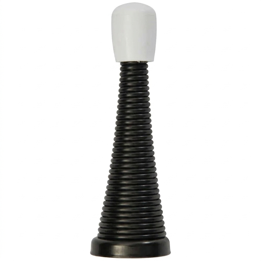 3-inch Spring Door Stop (1-pack) - Black