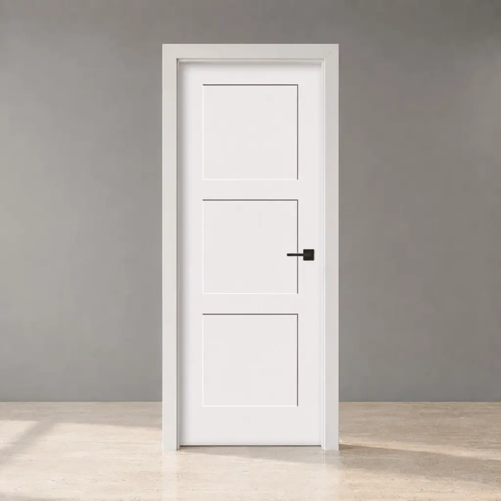 3 Panel shaker solid core interior door