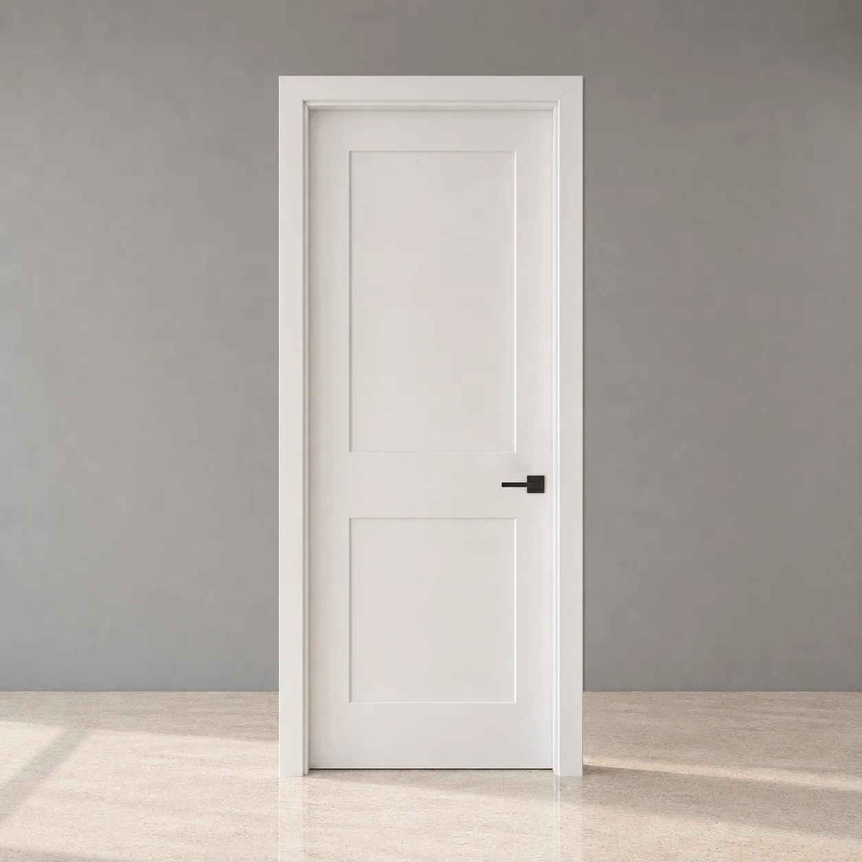 Two Panel Prehung French Hollow Core Door